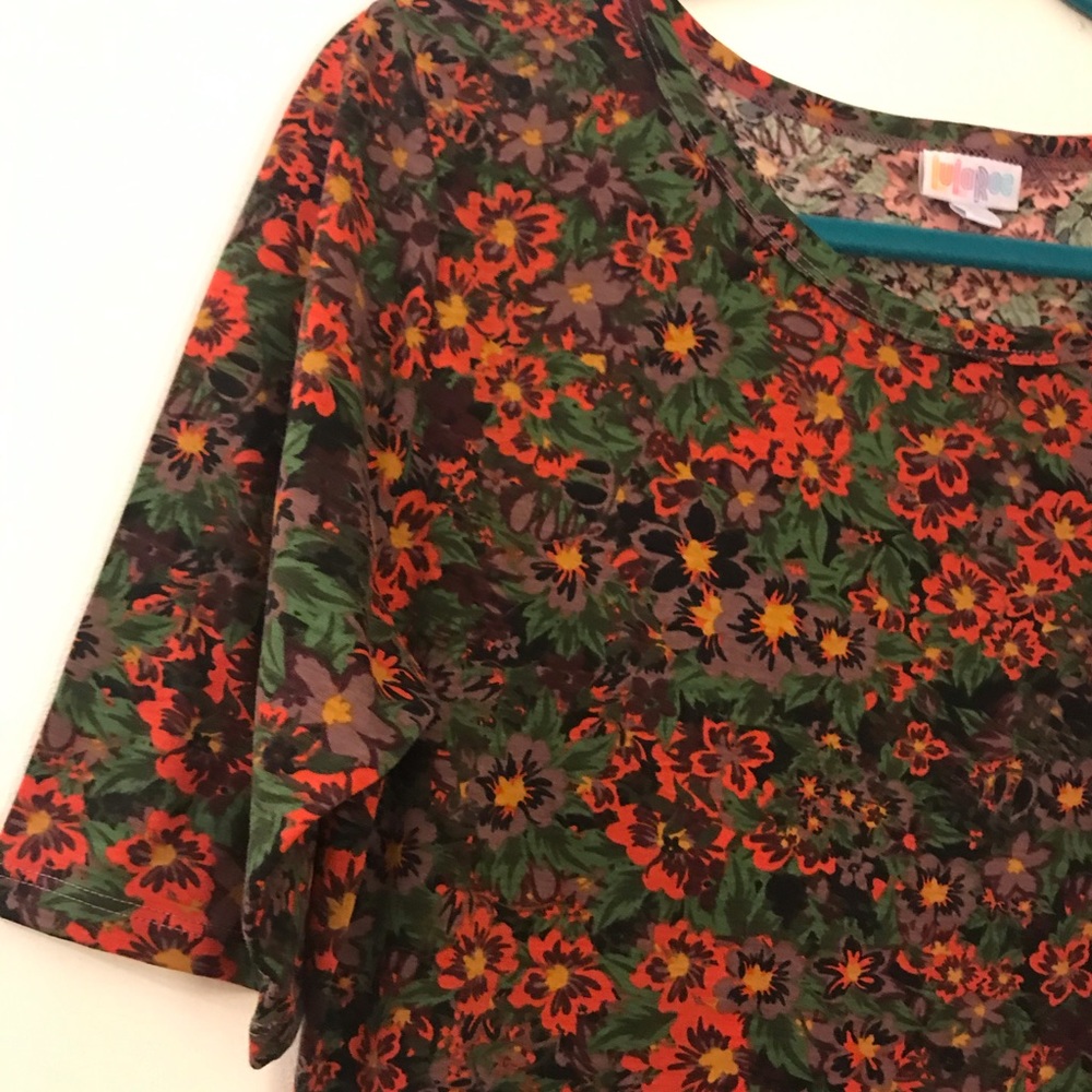 LuLaRoe Julia knit dress with floral print - Picture 4 of 4